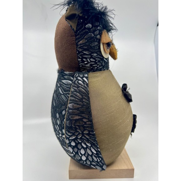 Owl Stuffed Animal Plush Weighted Seasonal Decor Door Stopper - Picture 3 of 7